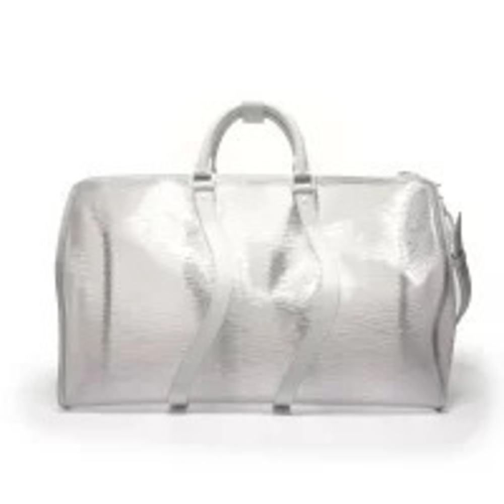 Louis Vuitton Epi Plage Keepall Handbag White